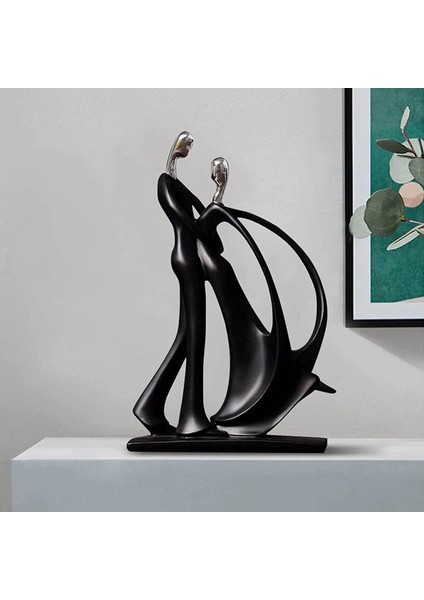 Çift Dans Figürleri Sanat Soyut Heykel Masaüstü Süsleme A (Yurt Dışından) modelleri