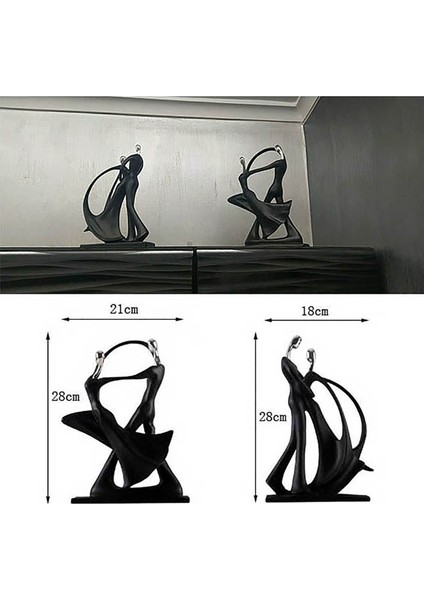 Çift Dans Figürleri Sanat Soyut Heykel Masaüstü Süsleme A (Yurt Dışından) indirimleri