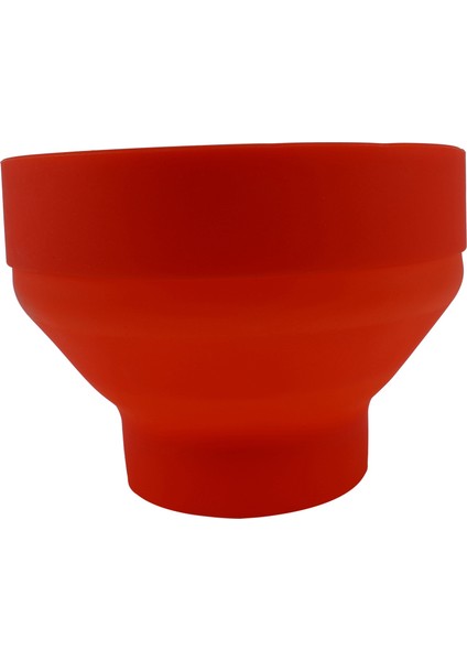 Patlamış Mısır Mikrodalga Silikon Katlanabilir Kırmızı Mutfak Kolay Aletler Diy Patlamış Mısır Kovası Kase Makinesi Kapaklı (Yurt Dışından)