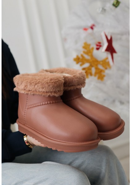 Mordi Taba Oval Burunlu Su Geçirmez Içi Kürklü Bot modelleri