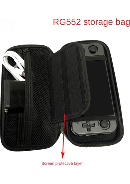 Anbernıc RG552 Game Player Duproof Kılıf ile Uyumlu, Darbeye Dayanıklı Turuncu Çanta (Yurt Dışından)