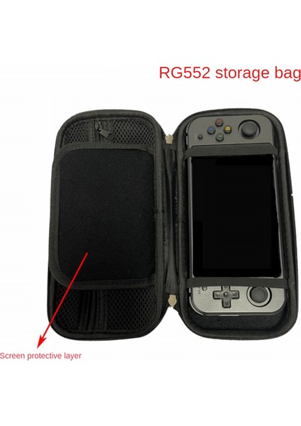Anbernıc RG552 Game Player Duproof Kılıf ile Uyumlu, Darbeye Dayanıklı Turuncu Çanta (Yurt Dışından)