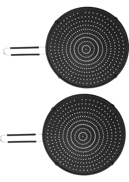 2X32CM Silikon Sıçramak Ekran Koruyucu Yapışmaz Yağ Gres Tava Kapağı Kızartma Tavası Tava Pişirme Silikon (Yurt Dışından)