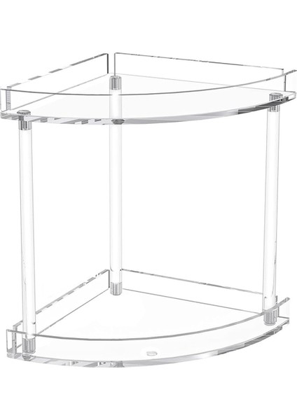 2 Katlı Akrilik Banyo Tezgahı Düzenleyici, Tezgah Üstü, Vanity Ays (Yurt Dışından)