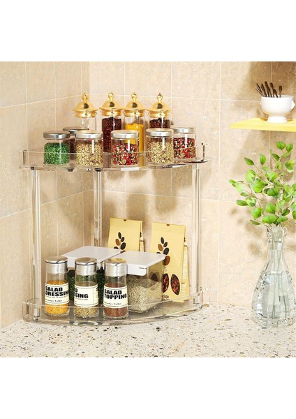 2 Katlı Akrilik Banyo Tezgahı Düzenleyici, Tezgah Üstü, Vanity Ays (Yurt Dışından) fiyatları