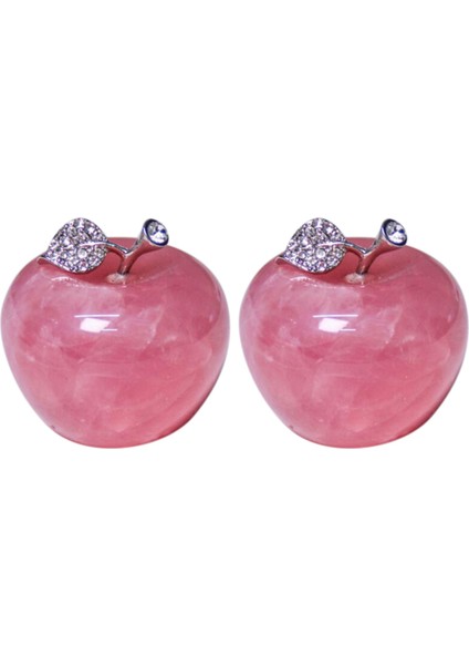 Çift Süslemeleri Dıy Hediye Için 1 Adet Doğal Gül Kuvars Pembe (Yurt Dışından)