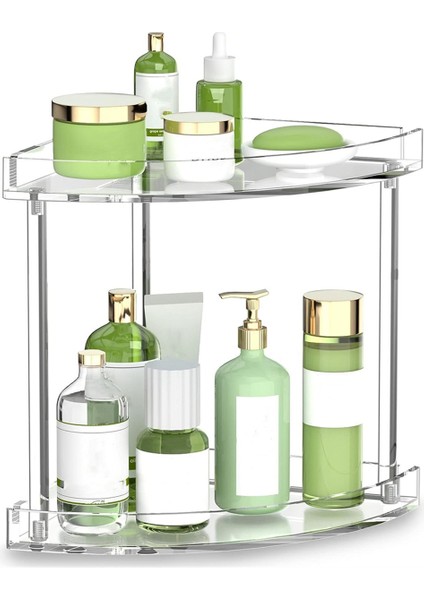 2 Katlı Akrilik Banyo Tezgahı Düzenleyici, Tezgah Üstü, Vanity Ays (Yurt Dışından) indirimleri