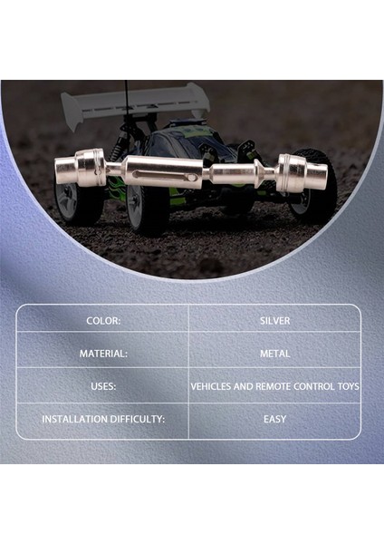 Wpl D12 C24 C34 B14 B24 Mn D90 MN99S Henglong Rc, Gümüş ile Uyumlu Tahrik Mili (Yurt Dışından)