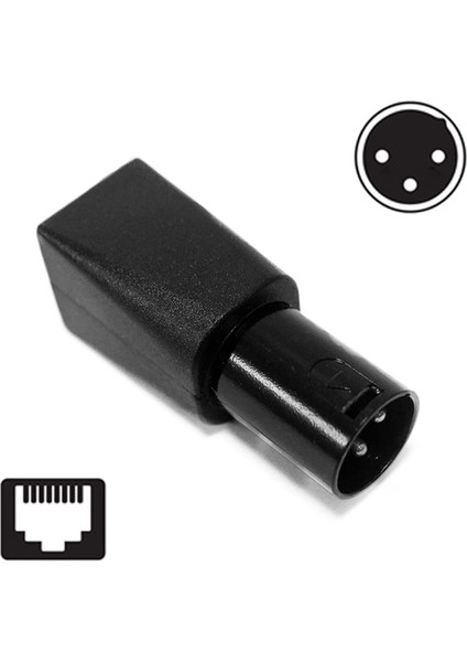 Dmx'ten RJ45 Konektörüne RJ45 Ethernet'ten 3 Pinli Adaptör Setlerine (3pın 1 Çift) (Yurt Dışından)