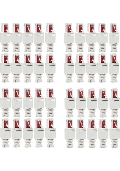 10 x Ağ Konnektörleri Aletsiz RJ45 Cat6 Lan Utp Kablo Fişi (Yurt Dışından)