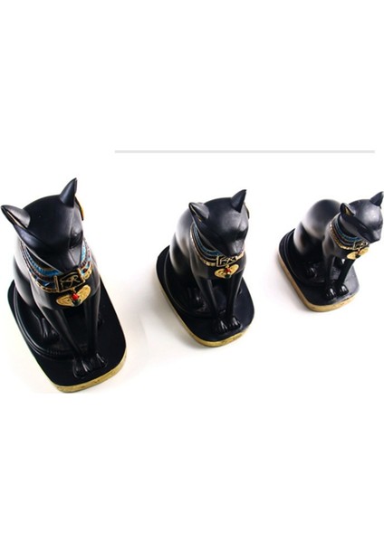 Reçine Mısır Kedi Bastet Heykelcik Anime Mısır Tanrıçası (Orta) (Yurt Dışından)