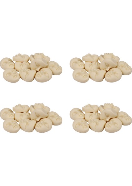 10 Adet Mini Maskeler Reçine Maske Flatback Cabochon Bej Kız Yüz El Sanatları (Yurt Dışından)