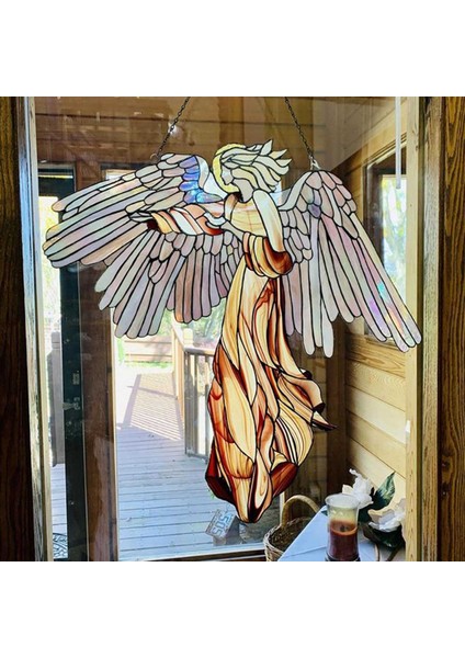 Kolye Pencere Asılı Suncatcher Akrilik Melek Asılı Dekorasyon (Yurt Dışından) modelleri