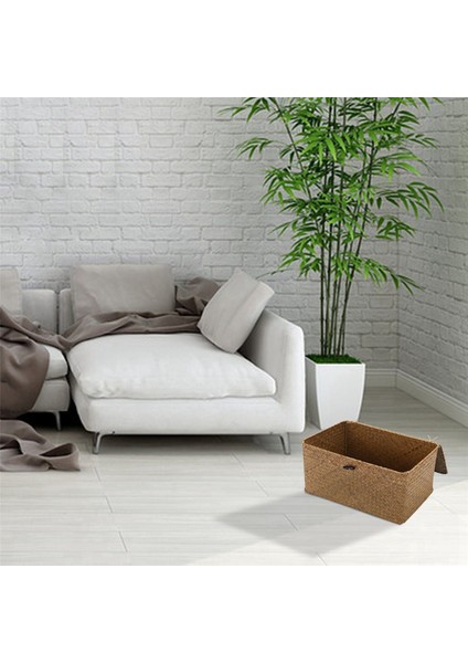 El Yapımı Hasır Dokuma Kapaklı Saklama Sepeti Deniz Çayırı(M) (Yurt Dışından) modelleri