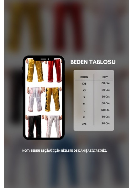 Çift Renk Kick Boks Wushu Pantolonu PA171