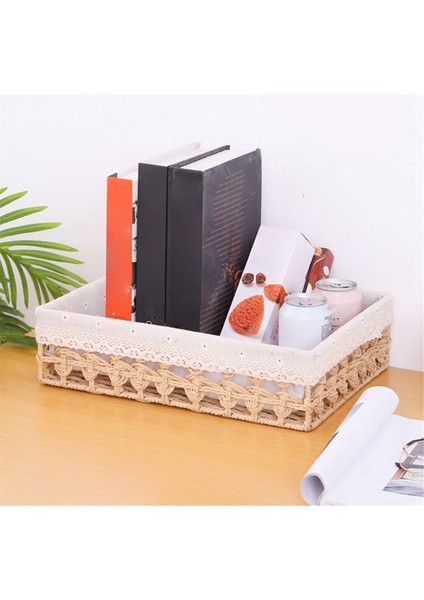 Rattan Saklama Sepetleri Dokuma Sepet, Gri (Yurt Dışından) fırsatları