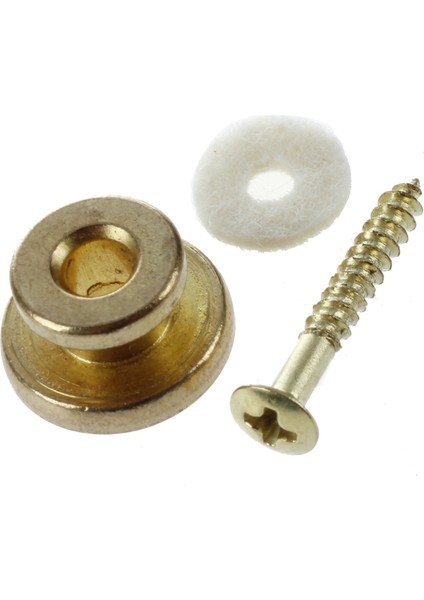 Gitar Mandolin Için Montaj Vidası ile 4 Adet Altın Kayış Düğmesi (Yurt Dışından)