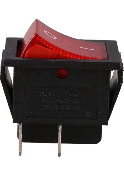 Kırmızı Işık Aydınlatmalı 4 Pin Dp On/off Snap-In Rocker Switch (Yurt Dışından)