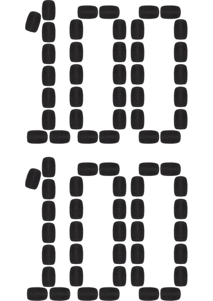 200 Parça Mini Köpük Mikrofon Ön Cam Mikrofon Kapağı Küçük Yaka ve Kulaklık Mikrofonları Için Köpük Koruması (Yurt Dışından)