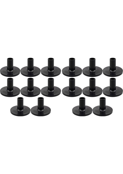 16 Adet Zil Kollu 8 Adet 38X26MM Siyah Davul Zil Kollu Raf Bateri Seti Için Yedek (Yurt Dışından)