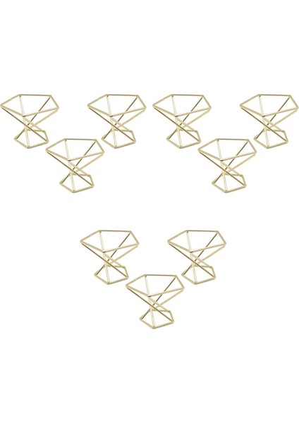 9 Adet Geometrik Hava Tesisi Tutucu Airplants Raf Metal Bitkiler Standı Ekici Raflar Himmeli Dekor Tillandsia Konteynerler (Yurt Dışından)