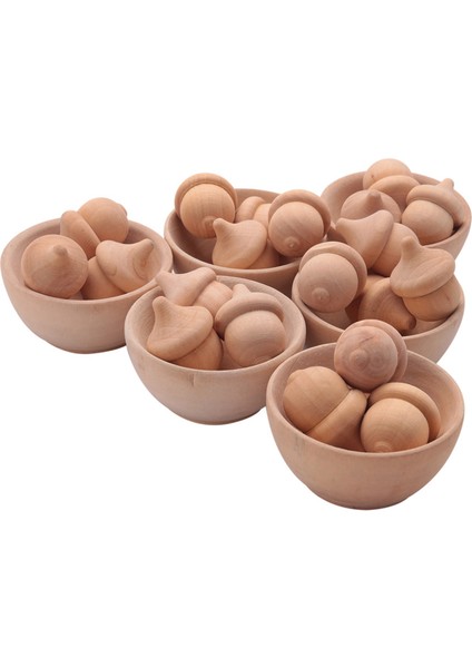 Bitmemiş Ahşap Doğal Sayma ve Sıralama Kiti Sanat Için Kendin Yap (Yurt Dışından)