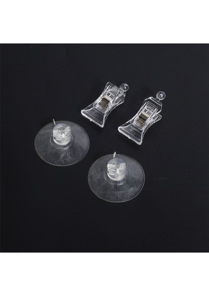 10 Adet 47MM Şeffaf Plastik Duvar Vantuz Klip Kelepçesi (Yurt Dışından)