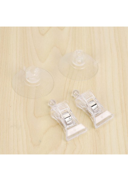 10 Adet 47MM Şeffaf Plastik Duvar Vantuz Klip Kelepçesi (Yurt Dışından)