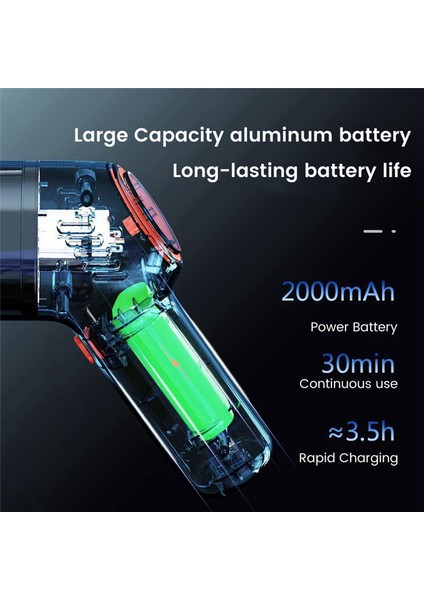 Kablosuz Araç Elektrikli Süpürge Akülü El Süpürgesi 8000PA Ev Araba Çift Kullanımlı Mini Elektrikli Süpürge Dahili Pil B (Yurt Dışından) indirimleri