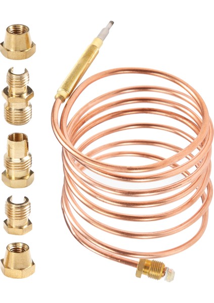 1500MM Gaz Sobası Üniversal Termokupl Kiti M6X0.75 Taşma Somunlu (Beş) Yedek Termokupl (Yurt Dışından) fiyatları