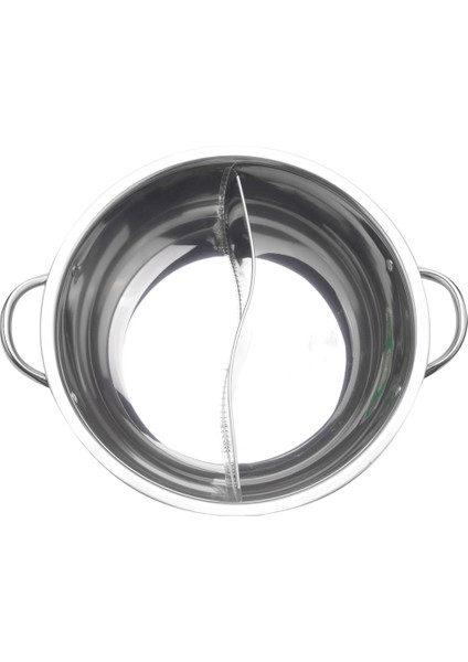 3 Adet 28 cm Güveç Ikiz Bölünmüş Paslanmaz Çelik 28 cm Tencere Güveç Çizgili Uyumlu Çorba Stok Tencere Ev Mutfak (Yurt Dışından)