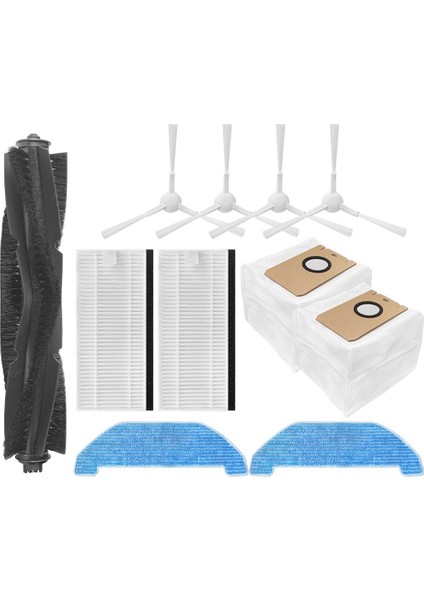 Q11 Ana Silindir Spin Yan Fırça Hepa Filtre Toz Torbası Paspas Bezi Bez Yedek Robotlu Süpürge Parçası (Yurt Dışından)