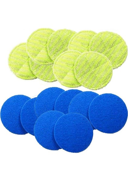 2 Takım Ad-Yedek Ped Akülü Elektrikli Döner Paspas Süpürgesi Kablosuz Elektrikli Döner Paspas Yedek Scrubber Pad (Yurt Dışından)