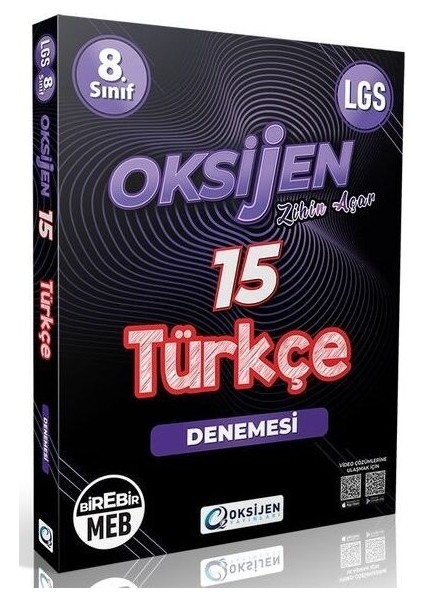 8. Sınıf LGS Türkçe 15 Deneme