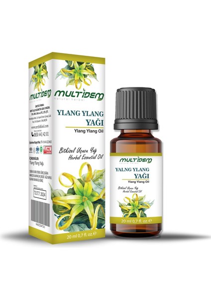 Ylang Ylang Ucucu Bitkisel Yağ 2 Adet x 20CC