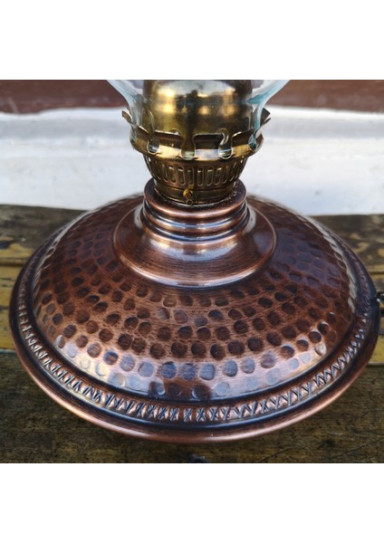 Bakır Gaz Lambası Eskitme Büyük Boy El Yapımı Bakır Kandil fırsatları