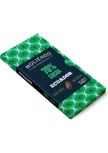 Moliendo Ecuador %70 Kakao Premium Tablet Çikolata 100 g
