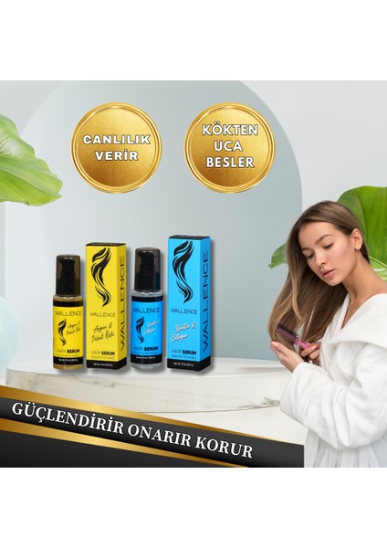 Silver Şampuan ,argan&biotin Fönsuyu, Kolajen Özlü Saç Serumu Ekonomik Set