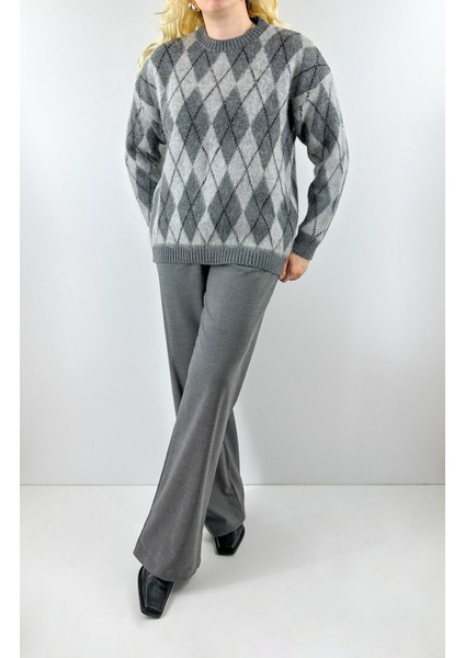 Baklava Desenli Yünlü Kazak fiyatları