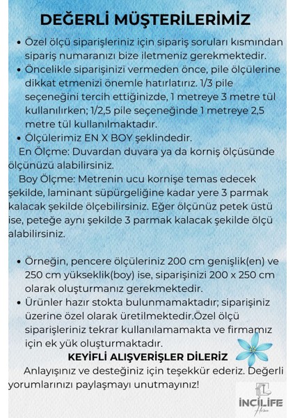 İNCI120 Ekru Renkli Petek Desenli Parıltılı 1/3 Sık Pileli Modern Kaliteli Tül Perde