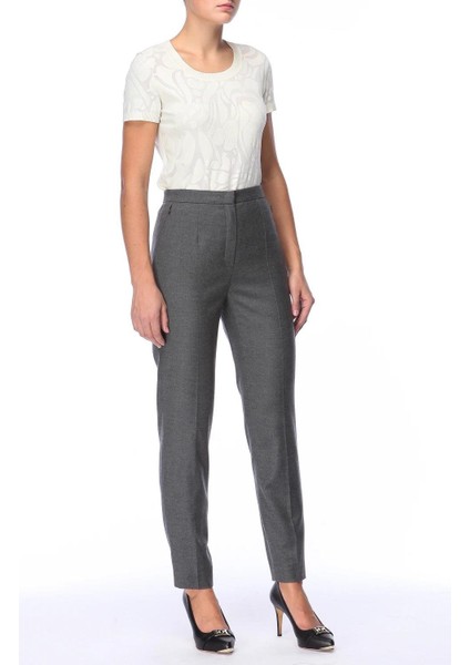 Yüksek Bel Klasik Yün ve Kaşmir Pantolon modelleri