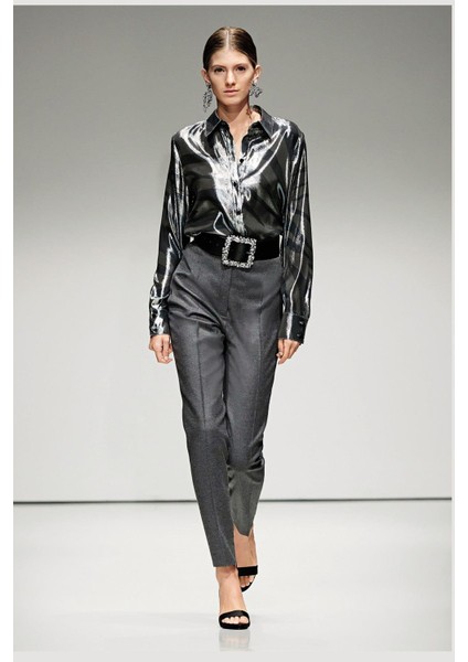 Yüksek Bel Klasik Yün ve Kaşmir Pantolon indirimleri