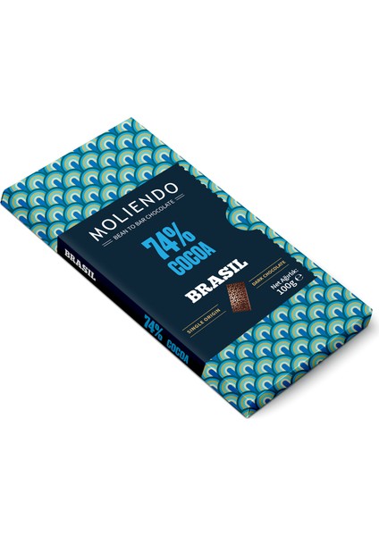 Moliendo Brasil %74 Kakao Premium Tablet Çikolata 100 g