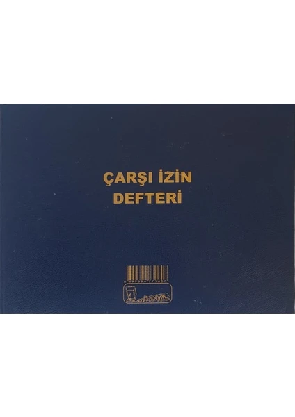 Çarşı İzin Defteri Cilt Kapak