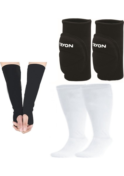 Voleybol Seti 1 Çift Dizlik+1 Çift Ellik+1 Çift Çorap