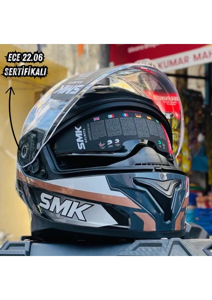 Typhoon Freeride GL627 Kapalı Kask (Fitkalıp) (Ece 22.06)