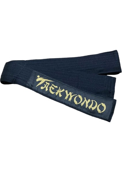 Profesyonel Taekwondo Siyah Kuşak - Nakışlı