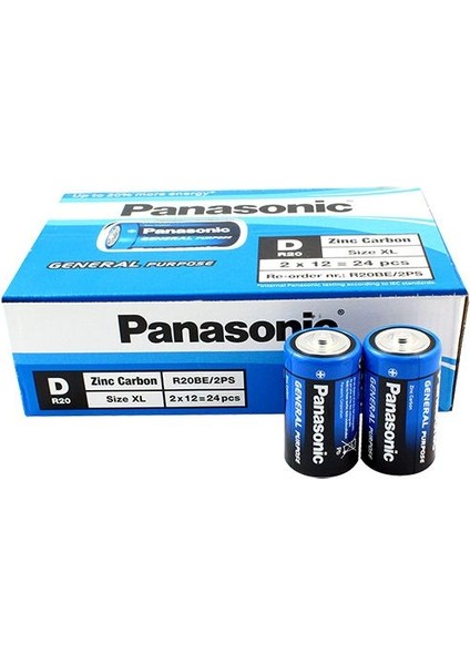 Panosonic Büyük Boy D Pil 24 Lü Paket