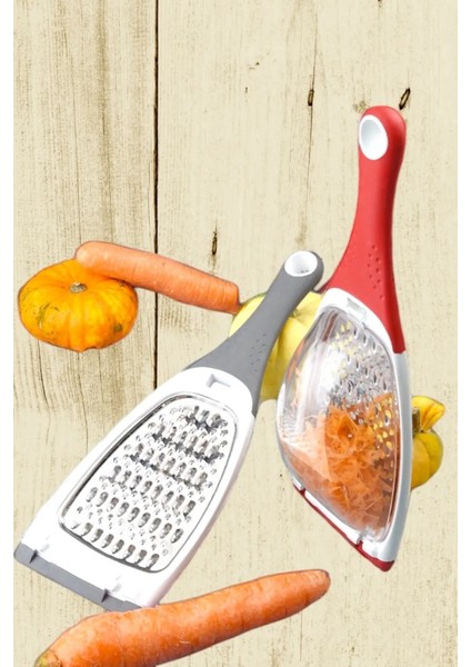 Pratik Uzun Saplı Çift Yönlü Hazneli Rende Sarımsak ,zencefil ,meyve ve Sebze Öğütücü Rende ROYALEKS-RT311