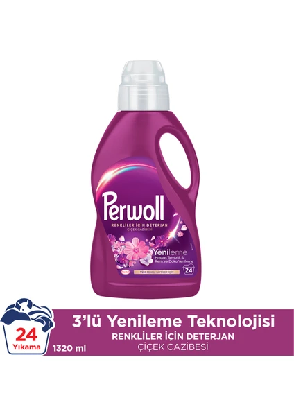 Hassas Sıvı Çamaşır Deterjanı Çiçek Cazibesi Yenileme  1320 ml